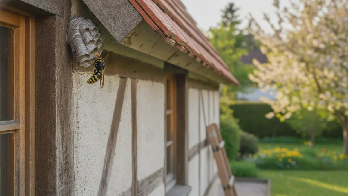 Asiatisk gedehumle ved huset: Her gjemmer den seg typisk om våren