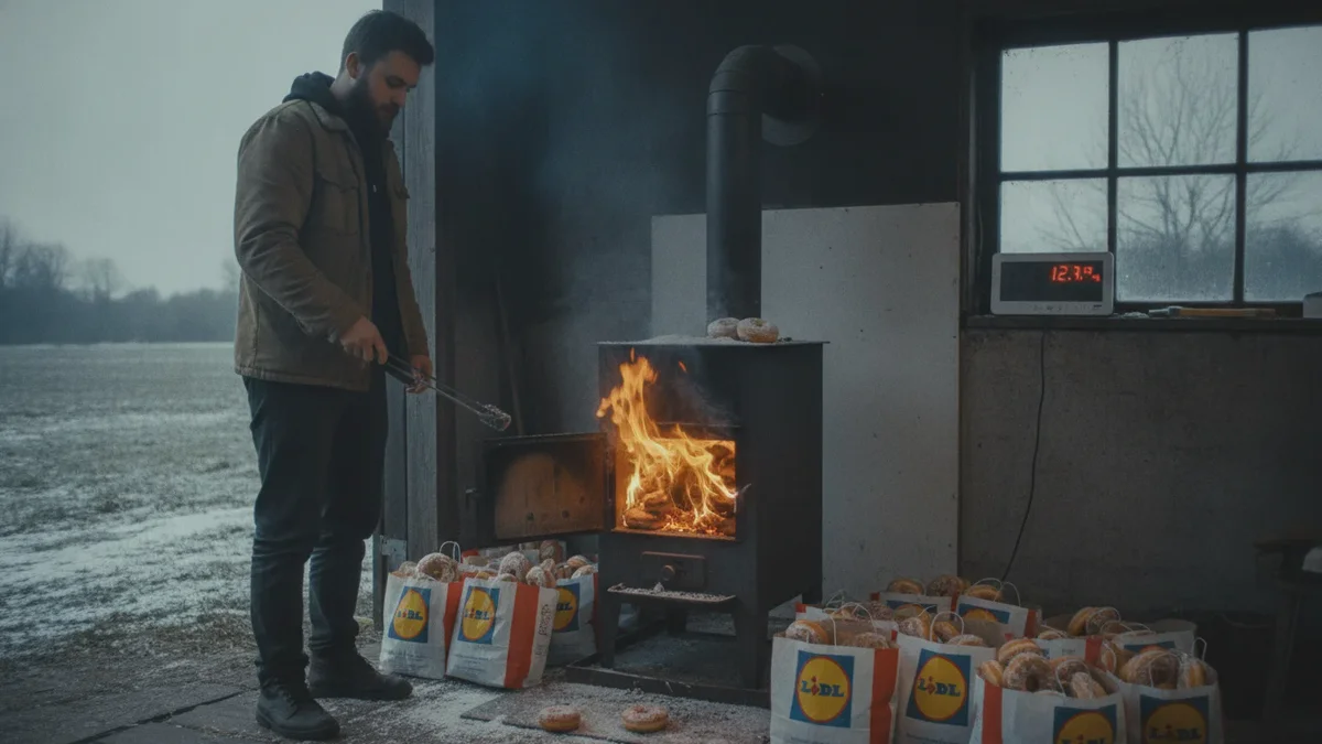 Polsk YouTuber brente 10 kilo donuts fra Lidl for å varme huset