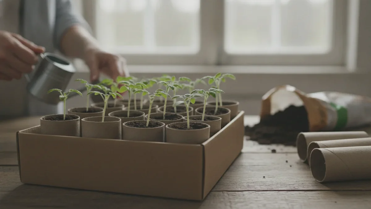 Genialt triks med en toalettrulle: Slik dyrker du tomatplanter helt gratis
