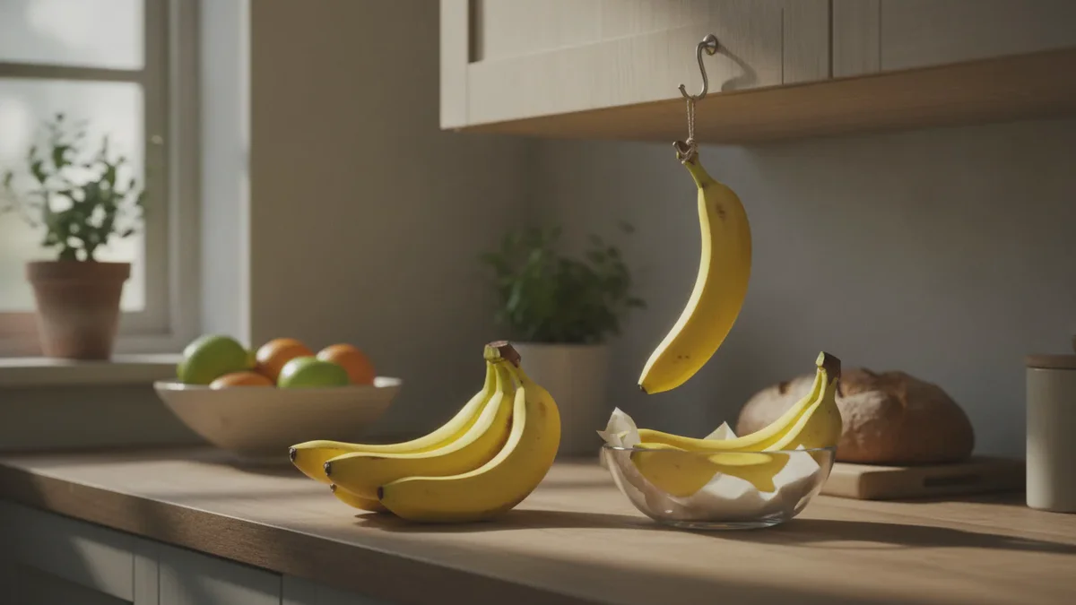 Et enkelt triks som holder bananene gule flere dager lenger