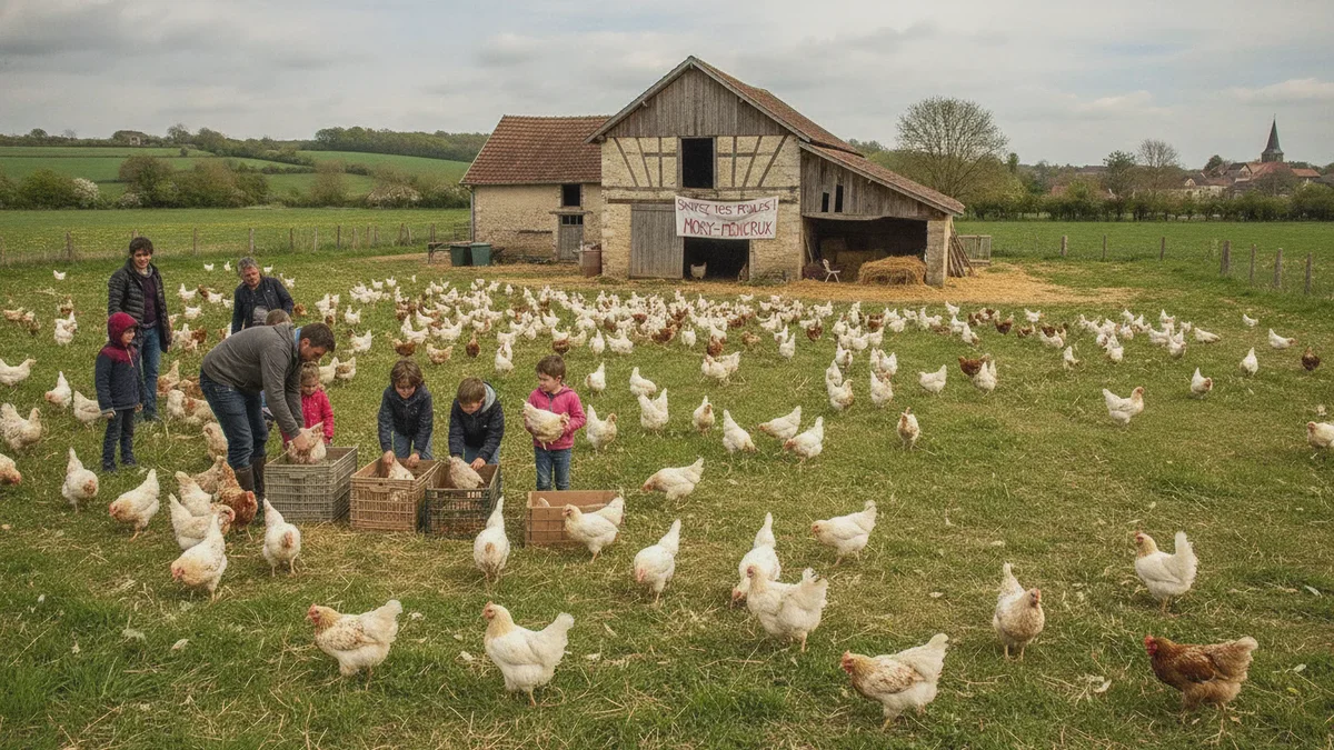 I en fransk region venter 3 000 eggleggende høner på et nytt hjem